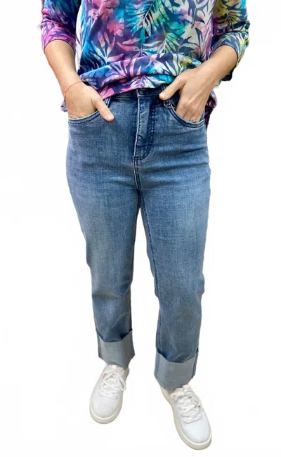 Fdj Cuffed Long Jeans In Blue