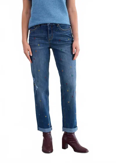 Fdj Girlfriend Ankle Jean In Medium Blue