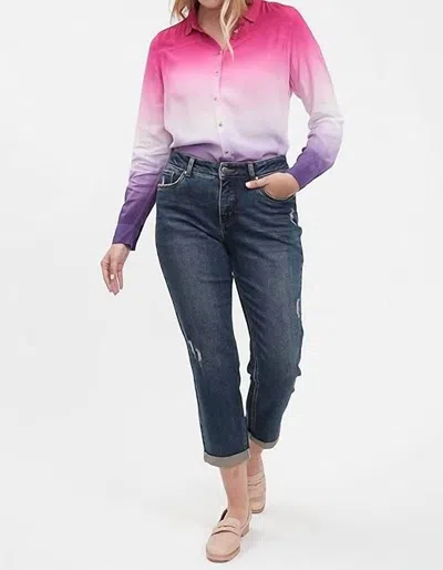 Fdj Girlfriend Fit Jean In Dark Vintage