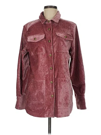 Pre-owned Fdj Jacket In Burgundy