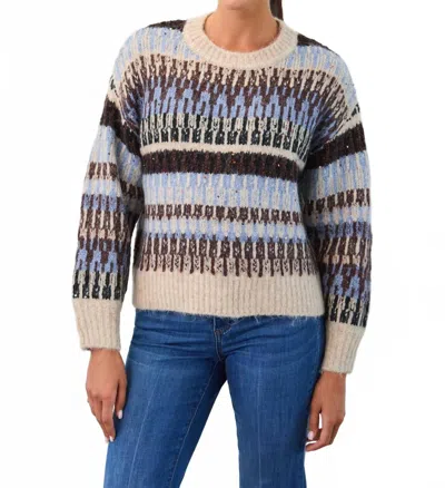 Fdj Knit Sweater In Winter Intarsia In Multi
