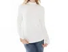Fdj Long Sleeve Mock Neck In Off White In White