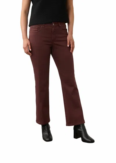 Fdj Oliva Boot Ankle Jeans In Rich Brown