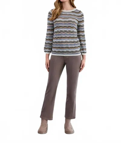 Fdj Olivia Ankle Boot Denim Jeans In Taupe In Brown