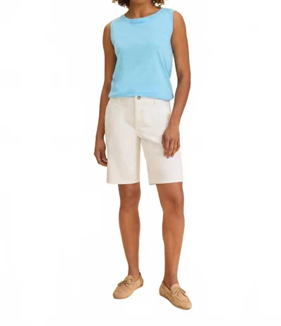 Fdj Olivia Bermuda Shorts In White In Animal Print