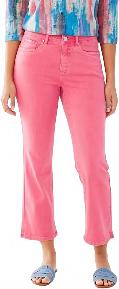 Fdj Olivia Boot Crop Jeans In Flamingo Pink