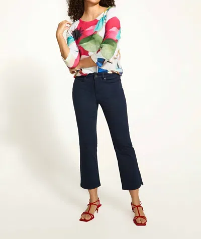 Fdj Olivia Boot Crop Jeans In Navy In Multi