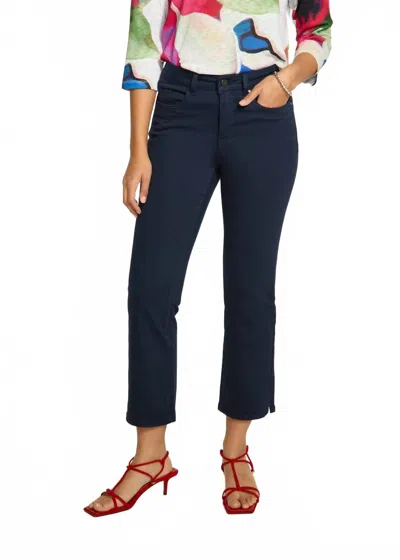 Fdj Olivia Boot Crop Pants In Navy In Blue