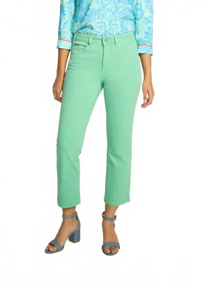 Fdj Olivia Bootcut Crop Jeans In Patina In Blue