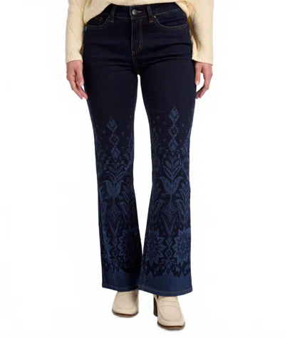 Fdj Olivia Flare Leg Dark Wash In Dark Wash Denim In Blue