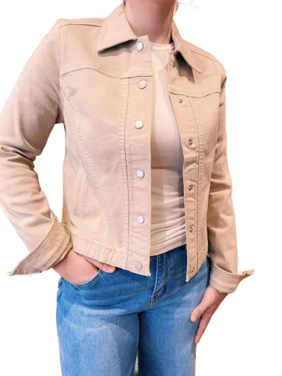Fdj Olivia Jean Jacket In Sand In Neutral