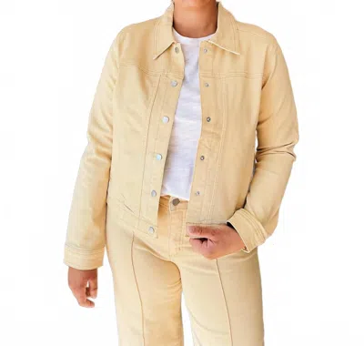 Fdj Olivia Jean Jacket In Yellow In Neutral