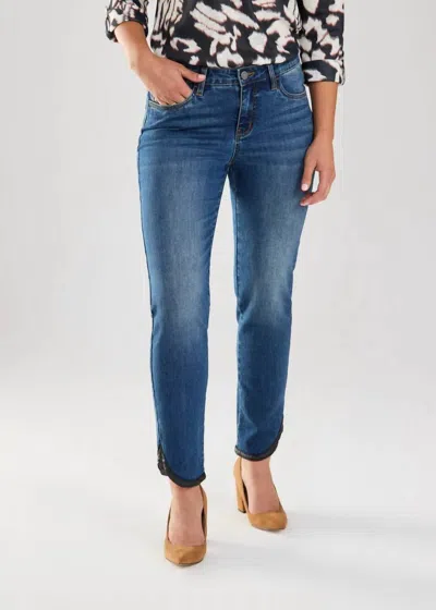 Fdj Olivia Pencil Ankle Denim Jeans In Medium Blue