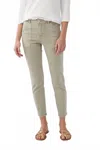 Fdj Olivia Pencil Ankle Pants In Bay Leaf In Neutral