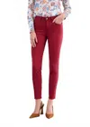 Fdj Olivia Slim Ankle Denim Jeans In Scarlet In Red