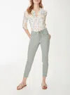 Fdj Olivia Slim Ankle In Lily Pad In Multi