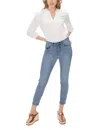 Fdj Olivia Slim Ankle Jean In Light Wash In Blue
