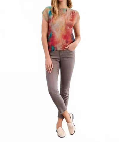 Fdj Olivia Slim Ankle Jean In Taupe In Gray