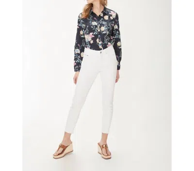 Fdj Olivia Slim Ankle Jeans In White