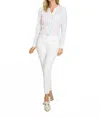 Fdj Olivia Slim Ankle Jeans In White In White