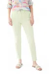 Fdj Women's Olivia Slim Ankle Frayed Jeans In Mojito Green In Yellow