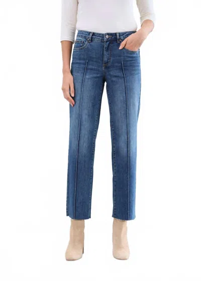 Fdj Olivia Wide Ankle Denim Jean In Vintage Wash In Blue