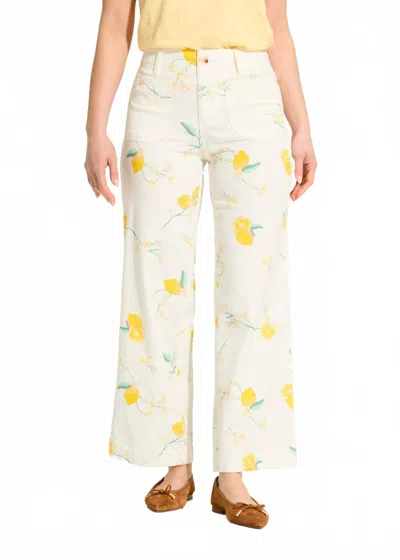 FDJ OLIVIA WIDE ANKLE DENIM PANT IN LEMON PRINT