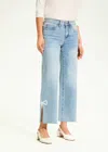 Fdj Olivia Wide Ankle Denim Pants In Light Blue