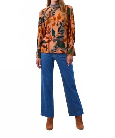 Fdj Olivia Wide Leg Jeans In Medium Wash In Blue