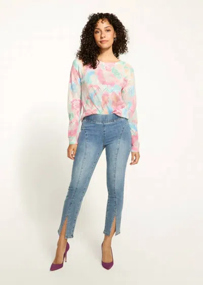 Fdj Preslee Pull-on Pencil Ankle Denim Jeans In Indigo In Blue