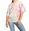 Fdj Printed 3/4 Sleeves Top In Patrizia In Pink