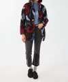 Fdj Printed Teddy Jacket In Multicolor In Multi