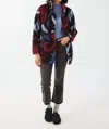 Fdj Printed Terry Shacket In Multi In Multi