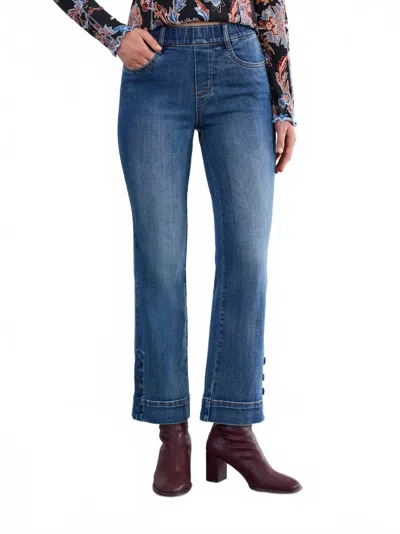 Fdj Pull-on Boot Ankle Denim Jean In Dark Vintage In Blue