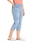Fdj Pull On Capri In Medium Blue In Blue