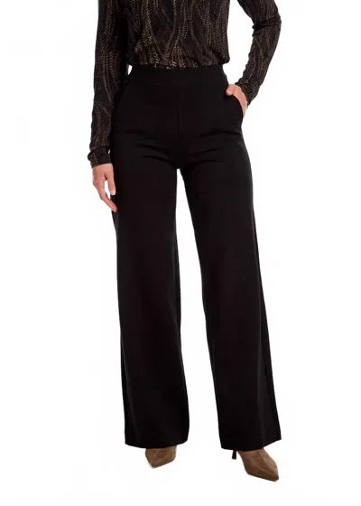 Fdj Pull On Wide Leg Pant In Black