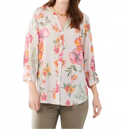Fdj Quarter Sleeves Top In Multi