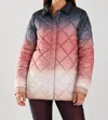 Fdj Quilted Puffer Jacket In Ombre In Multi