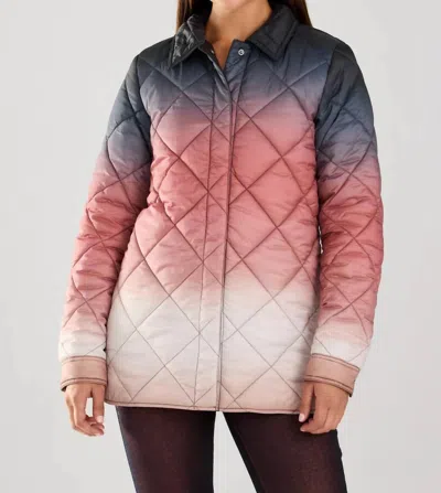Fdj Quilted Puffer Jacket In Ombre In Multi