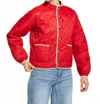 Fdj Reversible Lightweight Puffer Jacket In Red/navy In Multi