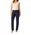 Fdj Straight Leg Jean In Dark Rinse In Blue