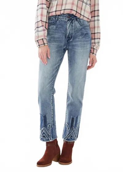 Fdj Suzanne Straight Ankle Jean In Vintage Blue