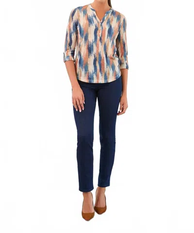 Fdj Suzanne Straight Leg Jeans In Pleasant Wash In Blue