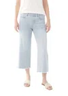 Fdj Wide Crop Jeans In Sky Blue In Blue