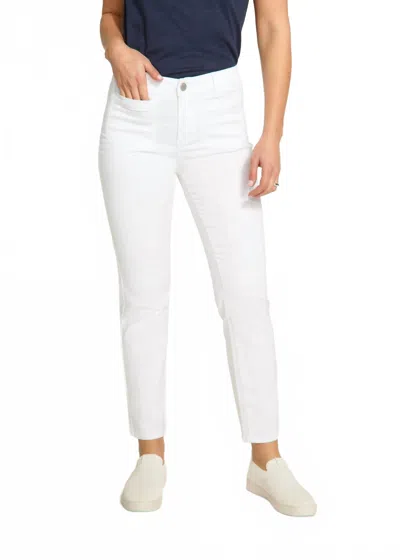 Fdj Women's Christina Straight Leg Denim In White