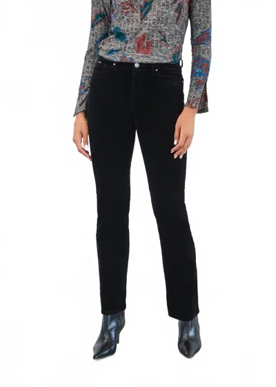 Fdj Women's Olivia Bootleg Corduroy Pants In Black