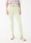 Fdj Women's Olivia Slim Ankle Frayed Jeans In Mojito Green In Yellow