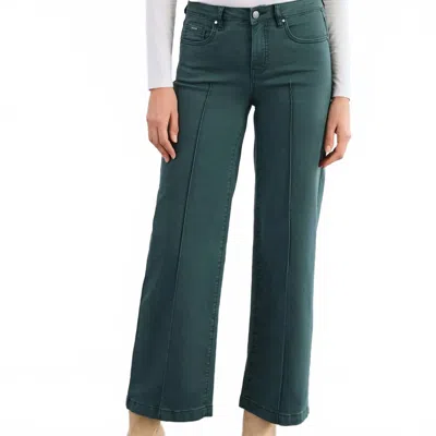 Fdj Women's Olivia Wide Leg Denim In Spruce In Green