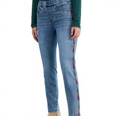 FDJ WOMEN'S PULL ON PENCIL JEANS IN MEDIUM WASH