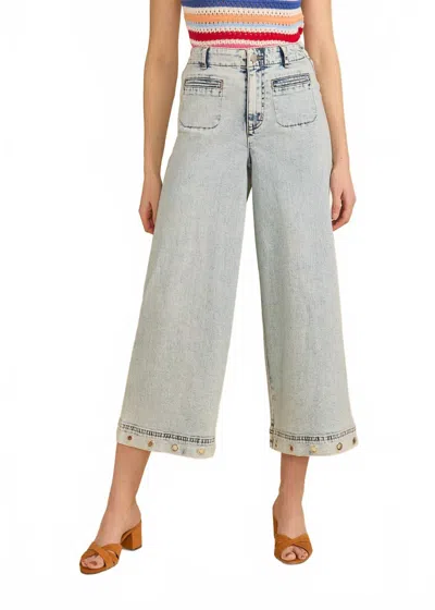 Fdj Women's Suzzane Wide Leg Jeans In Ocean In Grey
